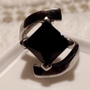 4 ctw Thailand Translucent Onyx SZ 6.5 Ring 925